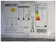 Arcchio - Пендел JAIKA 3xE27/60W/230V