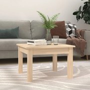814224 vidaXL Кафе маса, 45x45x30 см, борово дърво масив