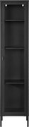 Черна метална витрина 40x180 cm Brisbane – House Nordic