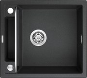 Deante MAGNETIC ZRM_G103 Graphite Metallic Композитна мивка за вграждане върху плот