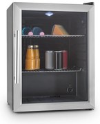 Klarstein Beersafe L, 60-литров хладилник, енергиен клас E, стъклена врата, неръждаема стомана