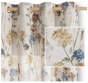 Кремаво перде 135x250 cm Flosi – Restilo