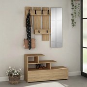 Входно обзавеждане Vesty TopMebel от меламин в цвят натурален бук 100x36x61cm