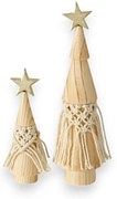 Комплект от 2 коледни украси, изработени от масивна борова дървесина Bohio - Boltze