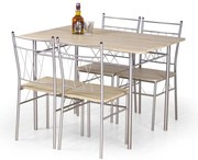 Комплект за хранене FAUST, метал/дъб Sonoma