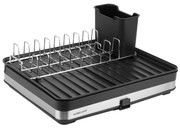 Horecano - Стелаж / сушилник за чинии регулируем 30/51x36,5xh17,5см черен HOME-(100341-HF005-B)