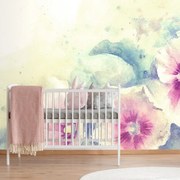 Тапет – Акварелна илюстрация на цветя