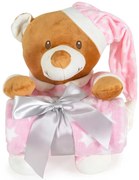 CANGAROO Одеяло с играчка ADDIE BEAR РОЗОВО