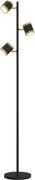 Wofi 3003-304S -LED Димируема подова лампа TOULOUSE 3xLED/7W/230V черна/златна