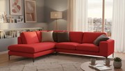 Ъгъл диван Senso-Right-250φ 180β cm.-Red