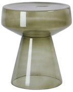 Стъклена кръгла странична масичка ø 37 cm Dakwa – Light &amp; Living