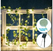 Aigostar - LED соларен гирлянд 100xLED/12м IP65 топла бяла евкалипт