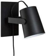 Черна стенна лампа Ardent – Hübsch