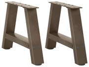 4012819 vidaXL Крака за масичка за кафе, А-образни, 2 бр., 50 x (30-31) см, стомана