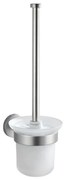 WENKO 19614100 - Тоалетна четка BOSIO MATT 10x14 см неръждаема стомана/сребриста/сатен