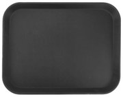Horecano - Табла за сервиране с неплъзгащо покритие правоъгълна 45,7x35,6см черна (1418CT)