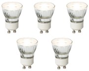 Комплект от 5 димируеми LED крушки GU10 35мм 3W 220LM 3000K
