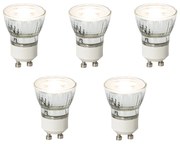 Комплект от 5 димируеми LED крушки GU10 35mm 4W 200lm 3000K