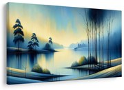 Картина на платно – Спокойно езеро в синьо