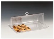 Поликарбонатен поднос правоъгълен с ролтоп капак 28x44x17см. - комплект (ZCP 267)AN