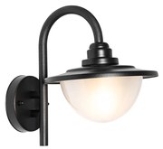 Класически външен стенен фенер черен IP44 - Bruges