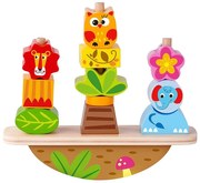 Tooky Toy - Низанка, игра за баланс, фигури за нанизване, 3 в 1