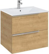 Шкаф 600 mm, Elegant plus light oak с 2 чекмеджета и умивалник