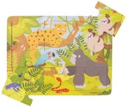 Bigjigs - Дървен пъзел в рамка - Джунгла