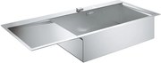 Кухненски умивалник K1000, 116 x 52cm, с дясна купа и отцедник