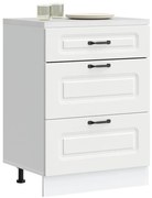 854279 vidaXL Кухненски шкаф, "Kalmar", бял, инженерно дърво