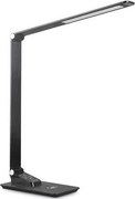 LED регулируема настолна лампа с USB LED/7W/230V 3000K/4000K/5500K черна