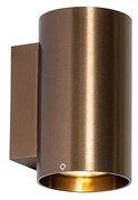 Смарт стенна лампа тъмен бронз кръгла 2 светлини вкл. 2 Wifi GU10 50mm - Sandy