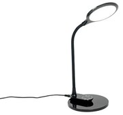 Настолна и стенна лампа черна с LED с сензорен димер - Joni