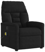 4015573 vidaXL Масажен наклоняем стол, черен, микрофибърен текстил