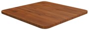 343014 vidaXL Квадратен плот за маса, тъмнокафяв, 40x40x1,5 см, дъб масив