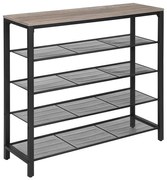 Обувница DAVOR сива/черна