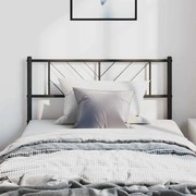 372208 vidaXL Метална табла за глава, черна, 100 см