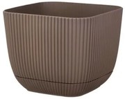 Horecano - Квадратна саксия №2 - 11x11xh9.5cm 670ml ТЕРА (G-382-T)