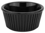 Horecano - Поликарбонатен рамекин оребрен ф7см 70мл черен (GS-11)