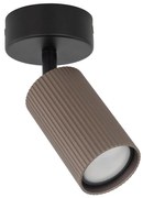 Точково осветително тяло TUNE 1xGU10/10W/230V черно/кафяво