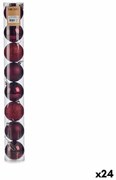 Christmas Balls Set Лилав Пластмаса (Ø 7 cm) (24 броя)