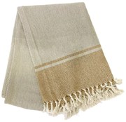 Бежова памучна покривка за маса , 250 x 150 cm - Tiseco Home Studio