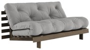 Сив разтегателен диван 160 cm Roots - Karup Design