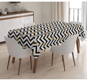 Коледна покривка за маса с памучна смес , 140 x 180 cm Happy New Year - Minimalist Cushion Covers