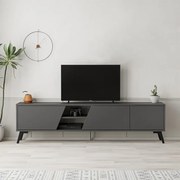ТВ мебел Fiona от меламин в антрацитен цвят 180x35,6x48см.