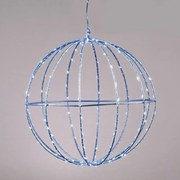Декоративен LED 3D Silver Ball-Diameter: 20 см-Blue