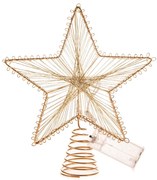 Светлинна декорация на батерии в златист цвят Startop – Dakls