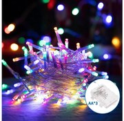 Aigostar LED външен коледен гирлянд 100 LED, 8 функции, 3xAA, 10,3м, IP44