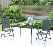 362733 vidaXL Градинска маса антрацит 110x80x72 cм стомана мрежа
