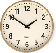 Nedis CLWA2226WD - стенен часовник Ø 30,8 см, 1x AA, дървен